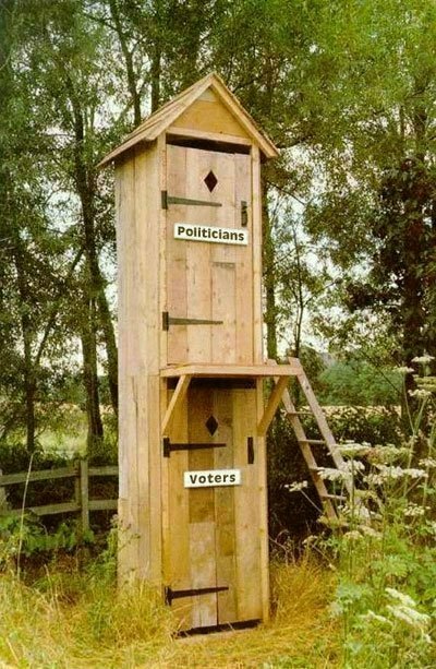 The two story outhouse