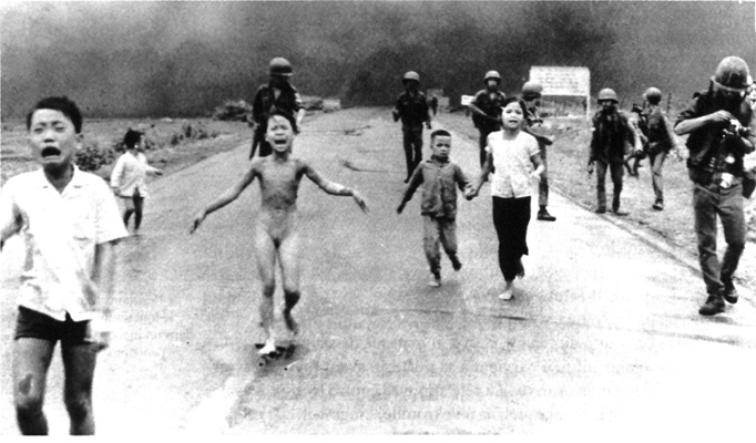 Associated Press photograph that won the Pulitzer Prize for spot news. It was taken by Nick Ut on June 8, 1972.
