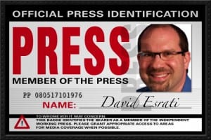 Fake Press ID for David Esrati