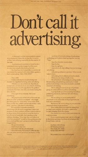 Click on image to download PDF of Don't Call It Advertising