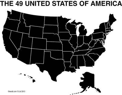 Image created by David Esrati - the 49 United States of America