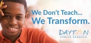 Poor concept for Dayton Public Schools billboard- "We don't teach" should never be on a school billboard