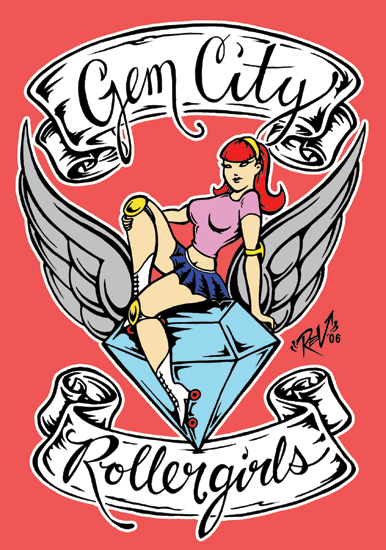 Gem City Roller Girls Logo