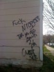 Graffiti at the corner of Bonner and Johnson