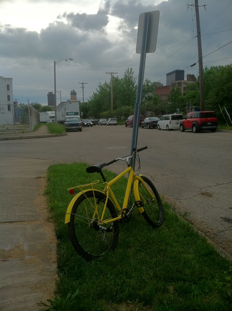 A Yellow Bike in Dayton