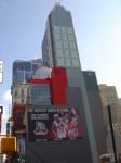 Large billboards in NYC with large un-symmetical buildings
