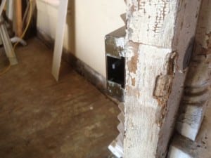 door lock missing bolt