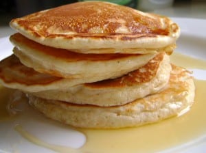 Buttermilk pancakes from scratch!