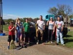 Photo of the crew that cleaned up Orville Wright park