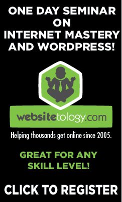 Learn the internet and how to use wordpress to create your website - online and classroom seminar from Websitetology.com
