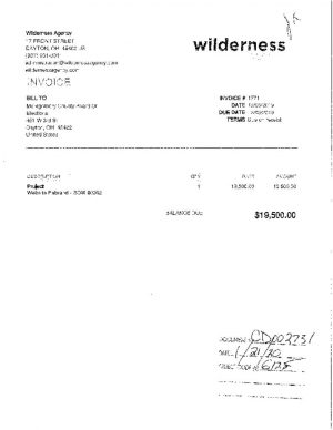 thumbnail of Wilderness Invoices BOE