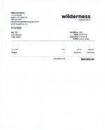 thumbnail of Wilderness invoice 1635 6-18-19 for $26500