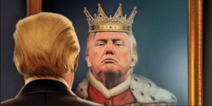 Donald Trump is the Burger king of Presidents- a cartoon king