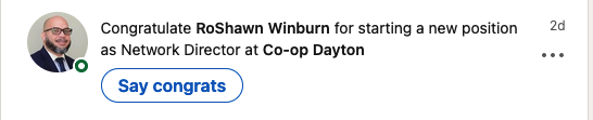 Roshawn Winburn new job announcement