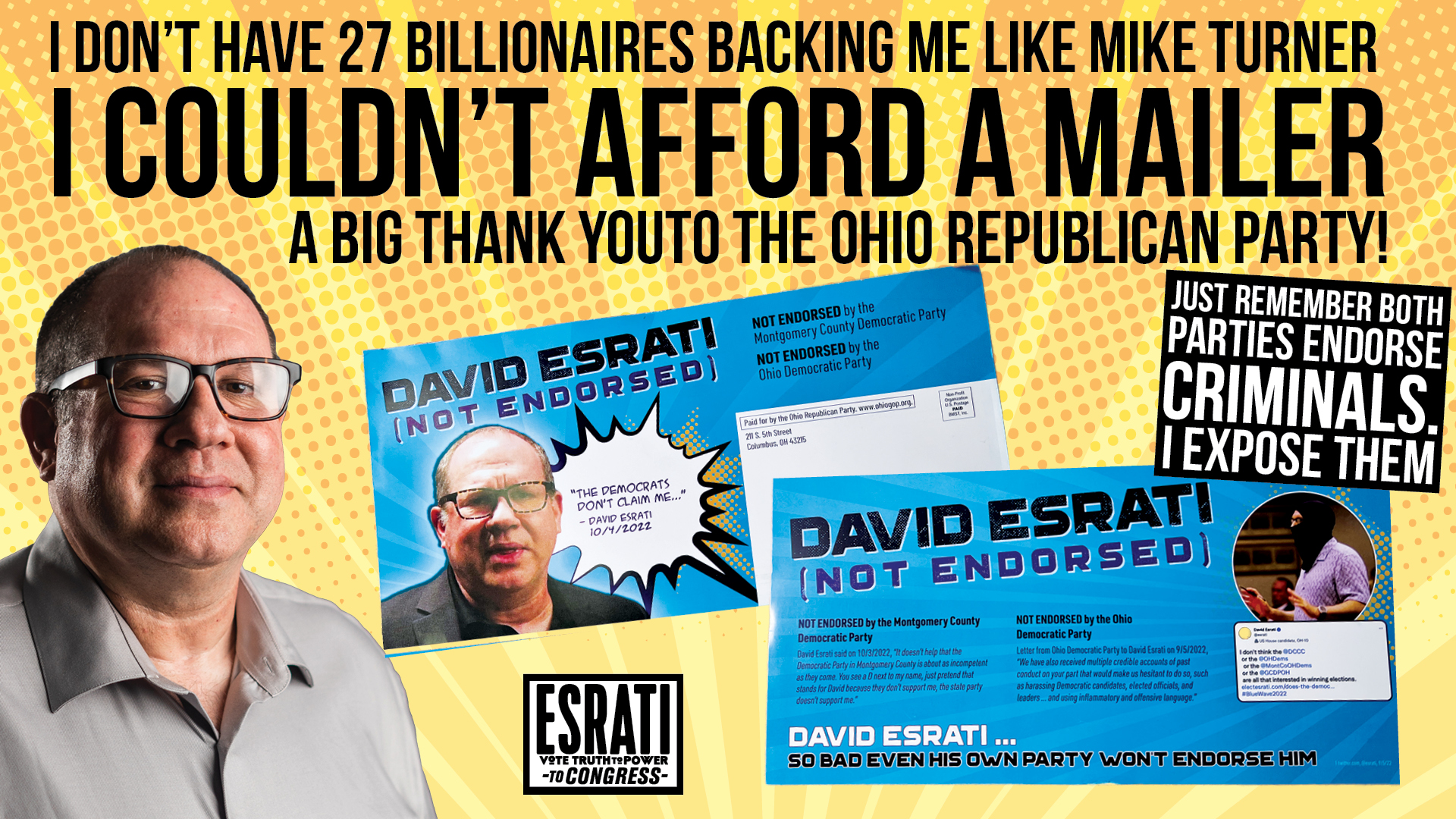 David Esrati not endorsed mailer