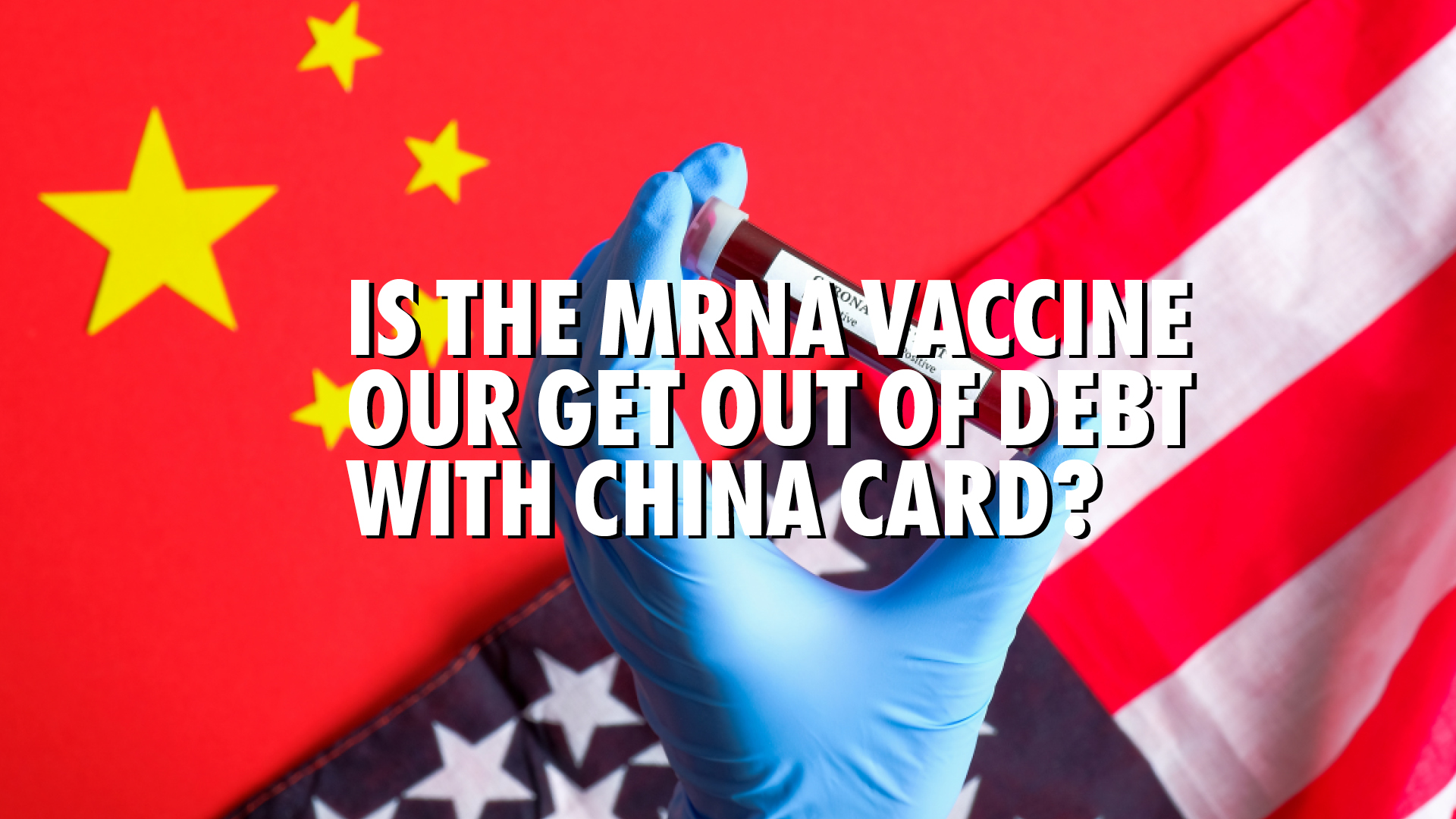 Could the MRNA vaccine be the solution to the US China trade imbalance?