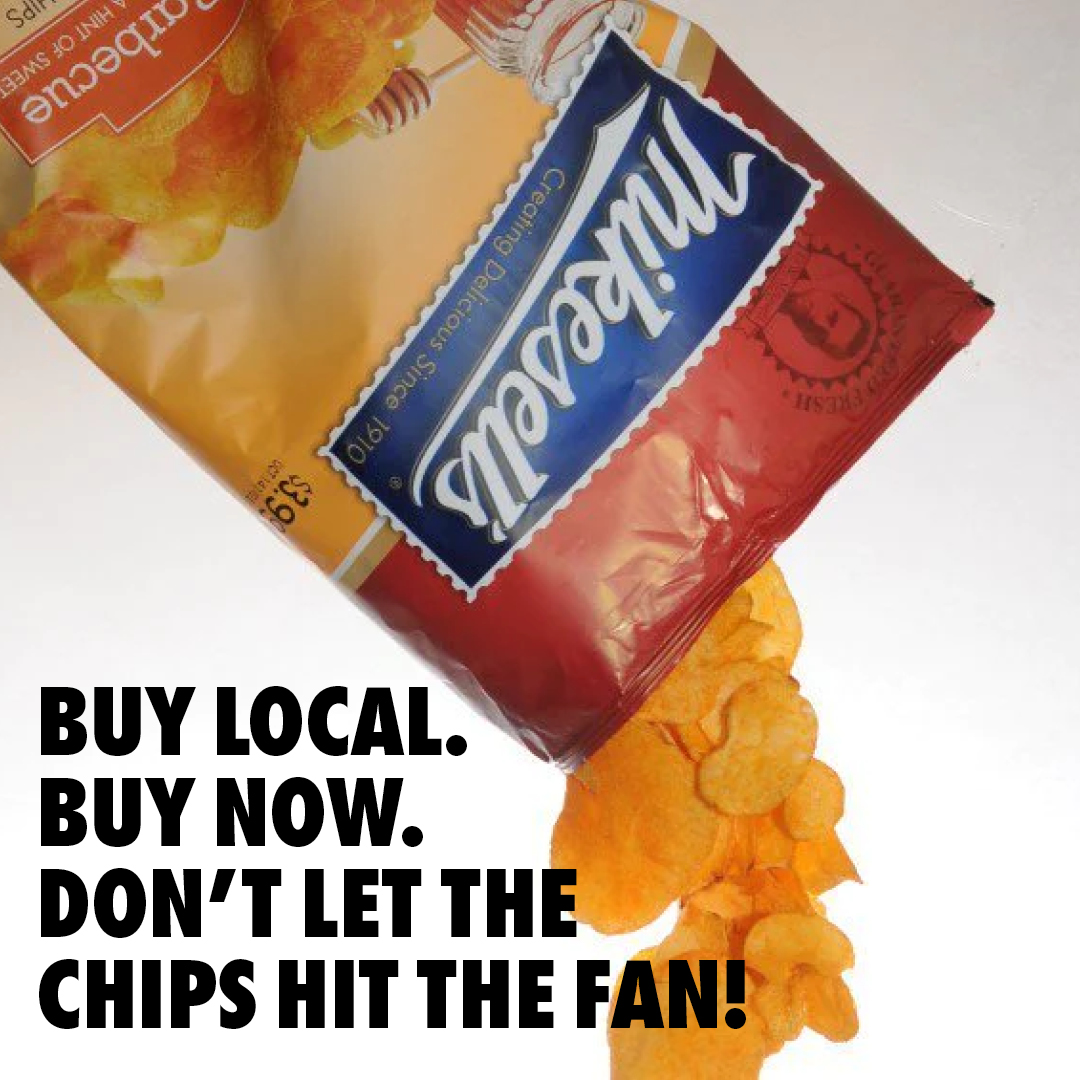 Buy local, buy now, don't let the Chips hit the fan. Mike Sell's Potato Chips last stand