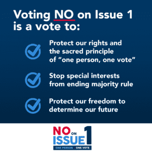 Vote No on issue 1 in Ohio Aug 8 2023