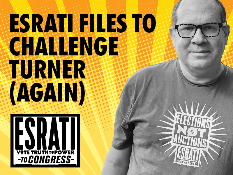 David Esrati files to run against Mike Turner in Ohio 10 for congress as a democrat.