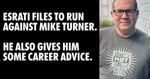 Esrati files to run in Oh-10 and gives Turner career advice