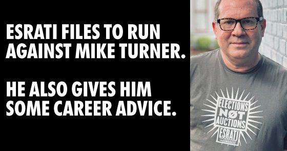 Esrati files to run in Oh-10 and gives Turner career advice